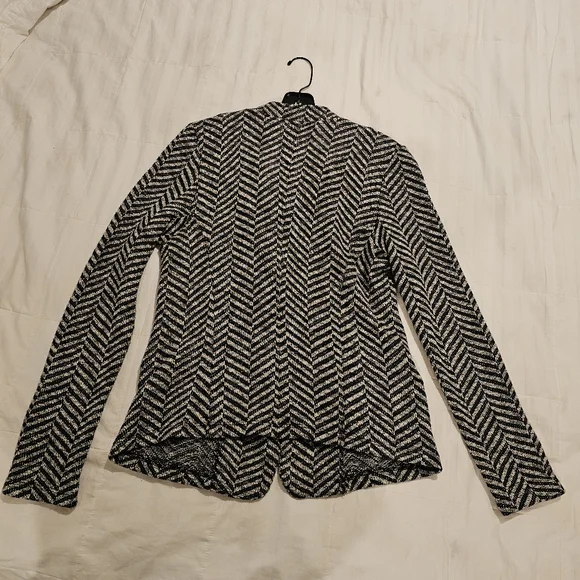 Dolan Herringbone "Chevron" Relaxed Fit Blazer Black and White Adorable … - Picture 8 of 10